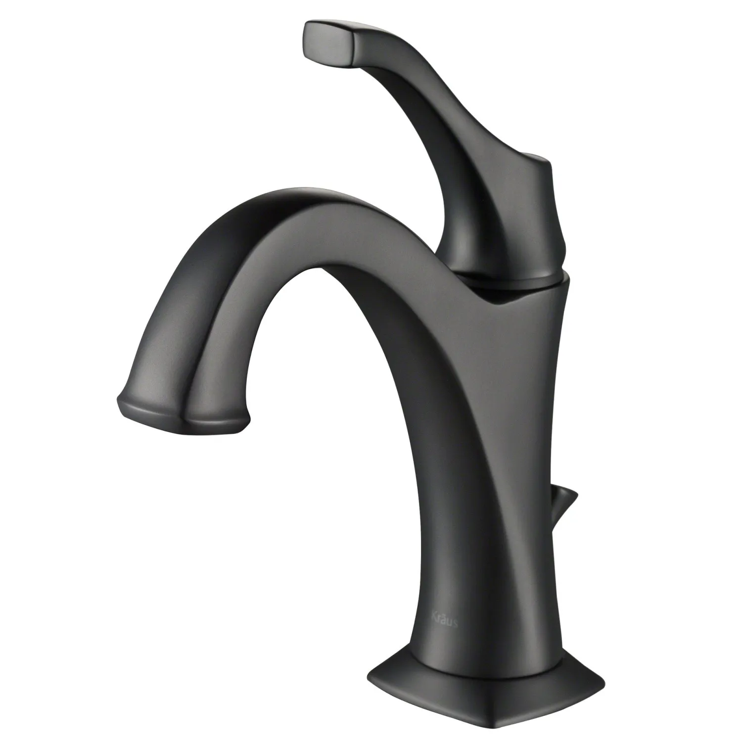 Best Arlo Single Handle Basin Bathroom Faucet in Matte Black Single Hole