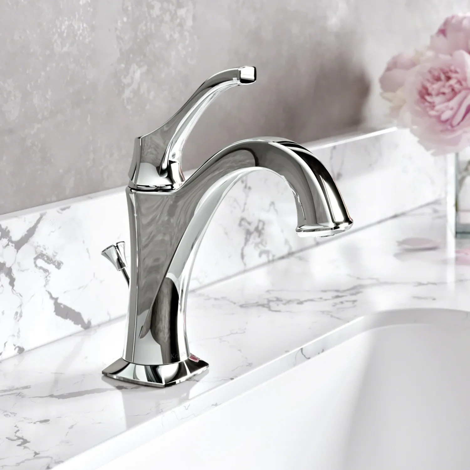 Best Arlo Single Handle Basin Bathroom Faucet in Chrome Single Hole