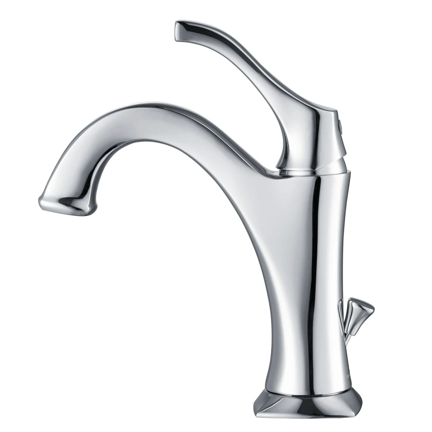 Hot Arlo Single Handle Bathroom Faucet with Lift Rod Drain and Deck Plate in Chrome Single Hole