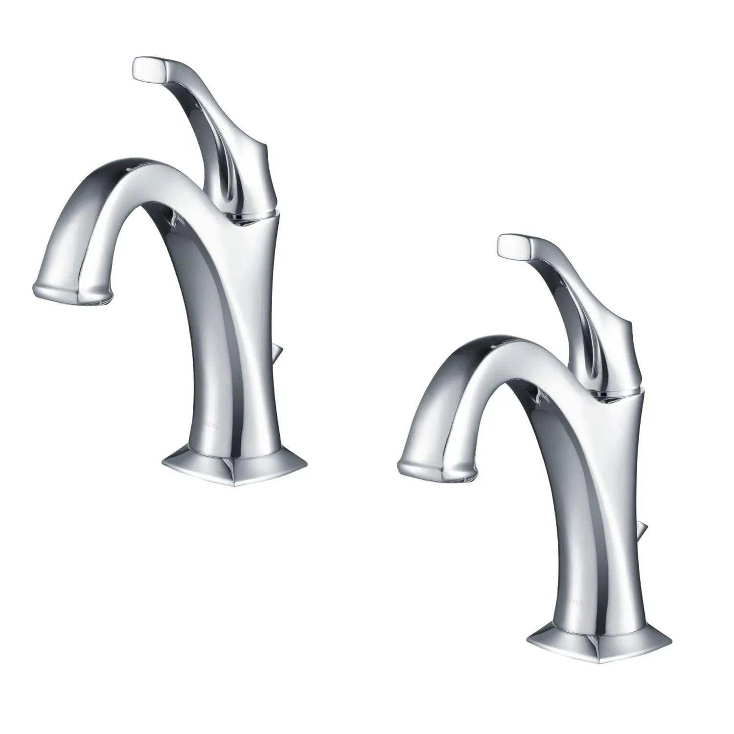 Hot Arlo Single Handle Bathroom Faucet with Lift Rod Drain and Deck Plate in Chrome Single Hole