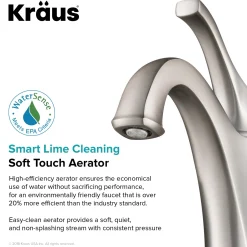 Hot Arlo Single Handle Bathroom Faucet with Lift Rod Drain and Deck Plate in Spot Free Stainless Steel Single Hole