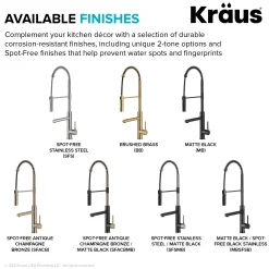 Artec Pro Commercial Style Single Handle Kitchen Faucet with Pot Filler in Brushed Brass Single Hole