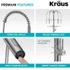  Artec Pro Commercial Style Single Handle Kitchen Faucet with Pot Filler in Matte Black / Spot Free Black Stainless Steel Single Hole