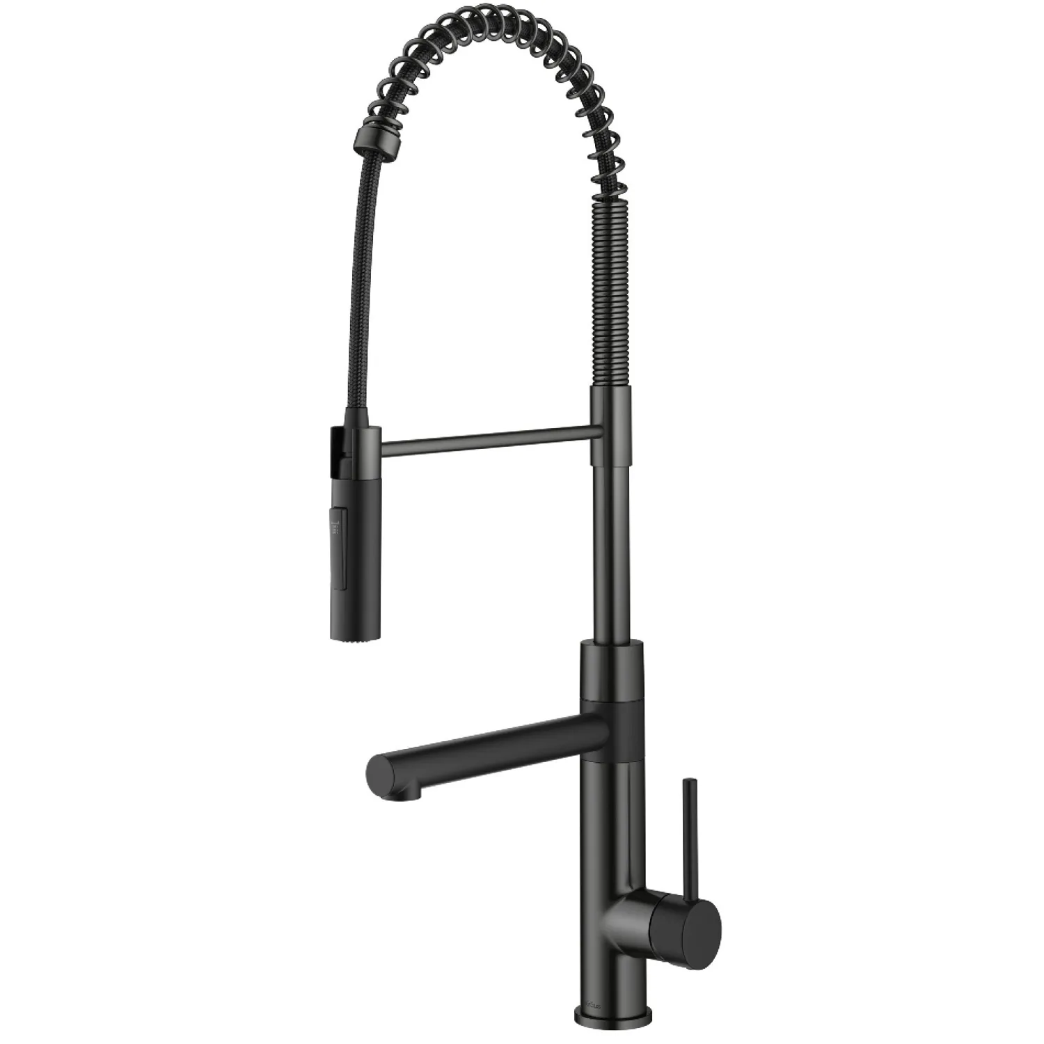 Artec Pro Commercial Style Single Handle Kitchen Faucet with Pot Filler in Matte Black / Spot Free Black Stainless Steel Single Hole