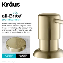 Artec Pro 2-Function Commercial Style Pre-Rinse Kitchen Faucet in Spot Free Antique Champagne Bronze with Soap Dispenser Single Hole
