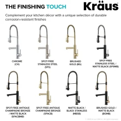 Discount Artec Pro 2-Function Commercial Style Pre-Rinse Kitchen Faucet in Spot Free Antique Champagne Bronze Single Hole