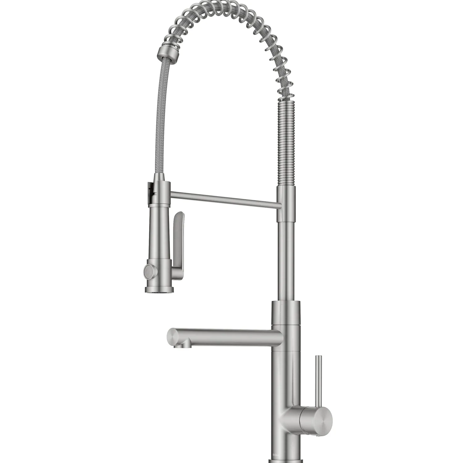 Artec Pro 2-Function Single Handle Pull Down Kitchen Faucet in Spot-Free Stainless Steel Single Hole