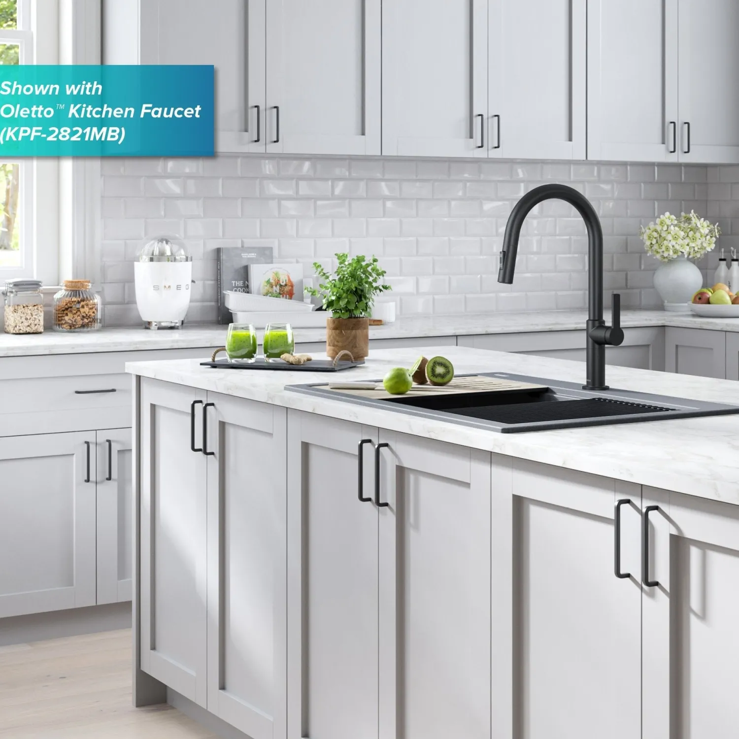 Clearance Bellucci Workstation 33" Drop-In Granite Composite Kitchen Sink with Accessories Drop-In / Top Mount Sinks|Single Bowl Sinks