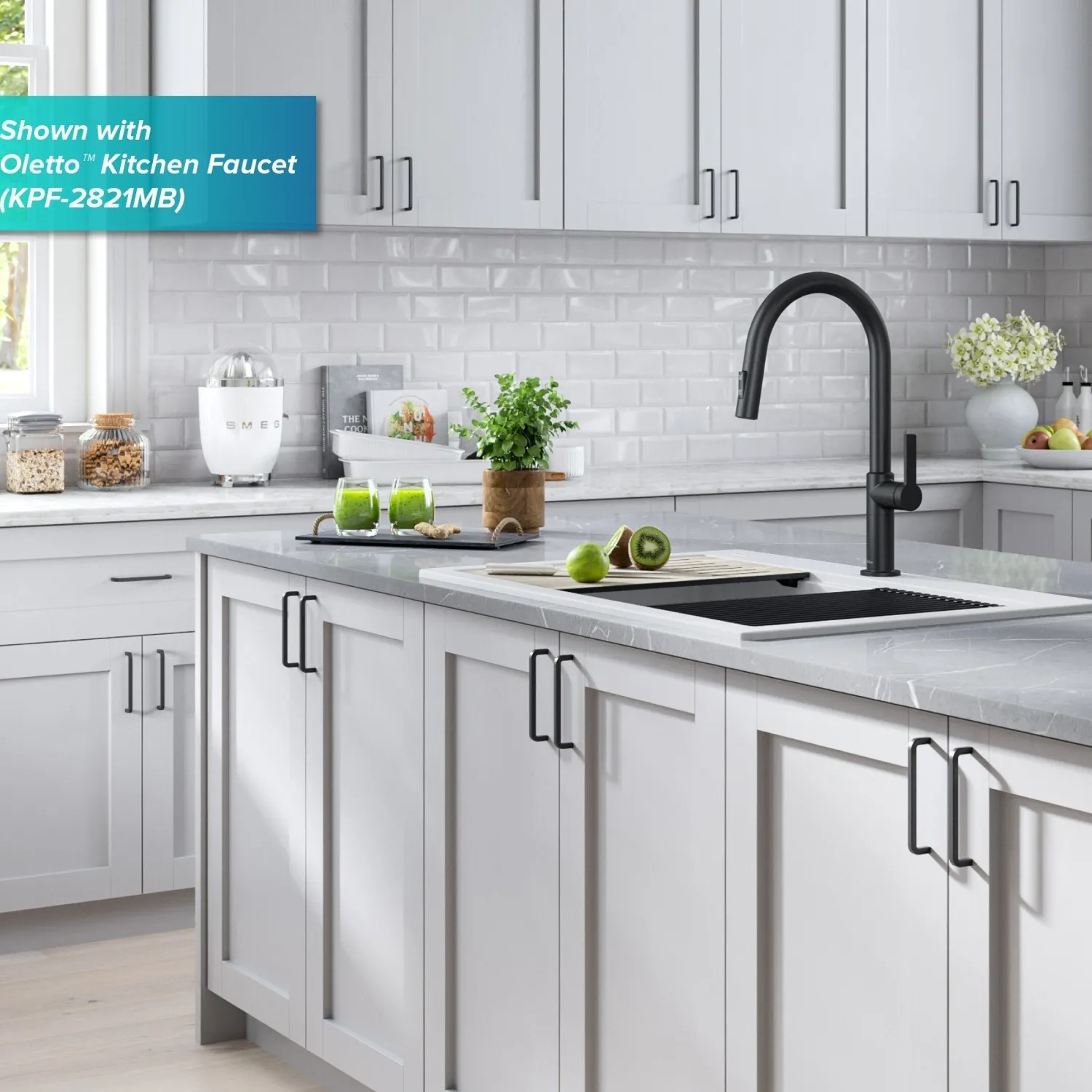 New Bellucci Workstation 33" Drop-In Granite Composite Kitchen Sink in White with Accessories Drop-In / Top Mount Sinks|Single Bowl Sinks