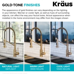 New Bolden Commercial Style Pull-Down Single Handle 18-Inch Kitchen Faucet in Brushed Brass Single Hole