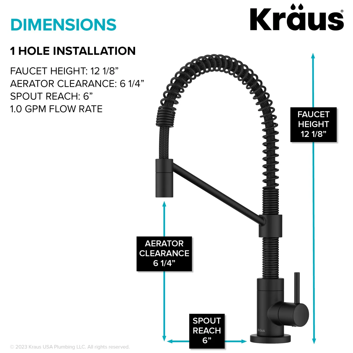 Clearance Bolden Drinking Water Filter Faucet in Matte Black Single Hole|Water Filter Faucets