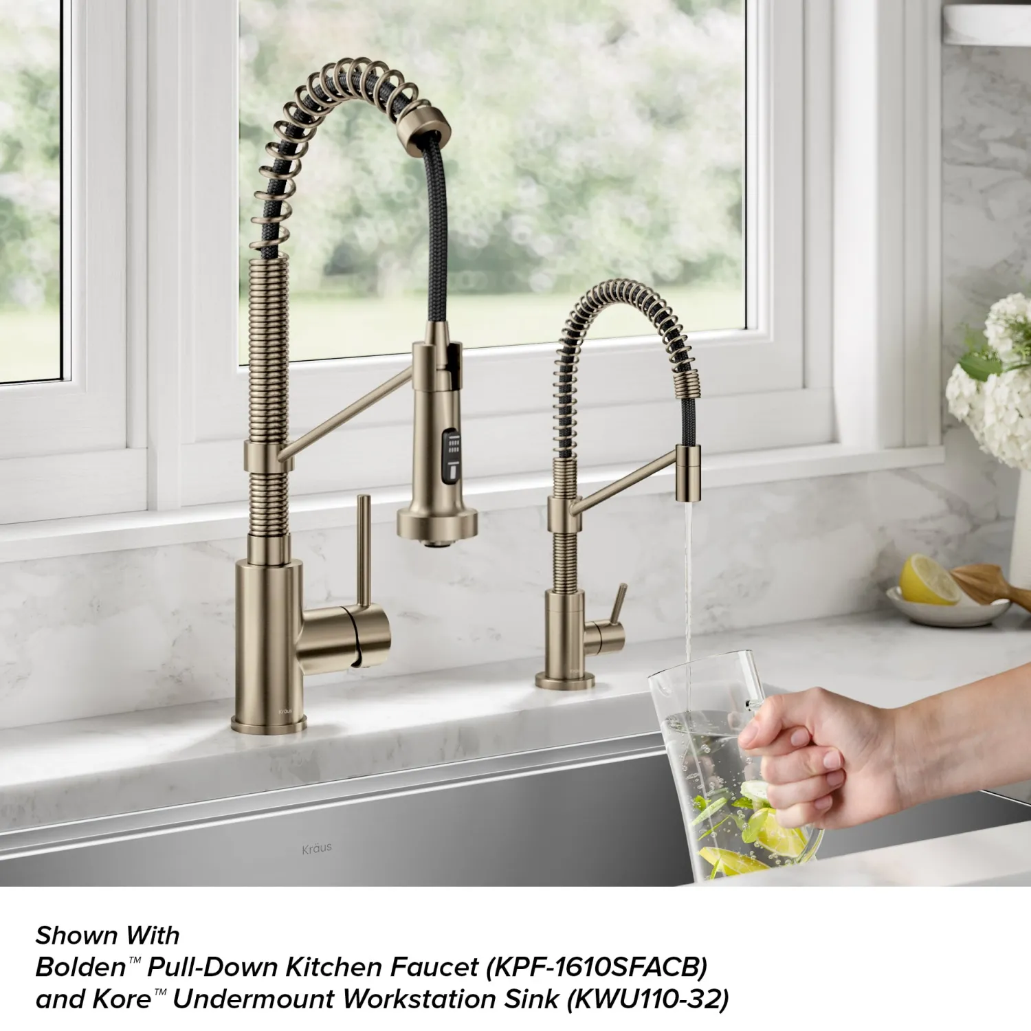 Bolden Drinking Water Filter Faucet in Spot-Free Antique Bronze Single Hole|Water Filter Faucets