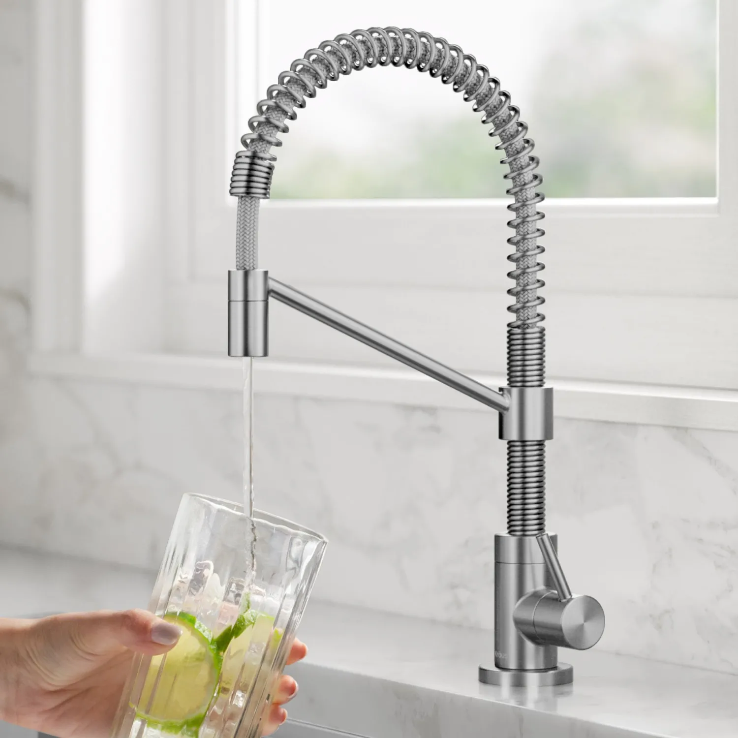 Bolden Drinking Water Filter Faucet in Spot-Free Stainless Single Hole|Water Filter Faucets