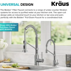 Bolden Drinking Water Filter Faucet in Spot-Free Stainless Single Hole|Water Filter Faucets