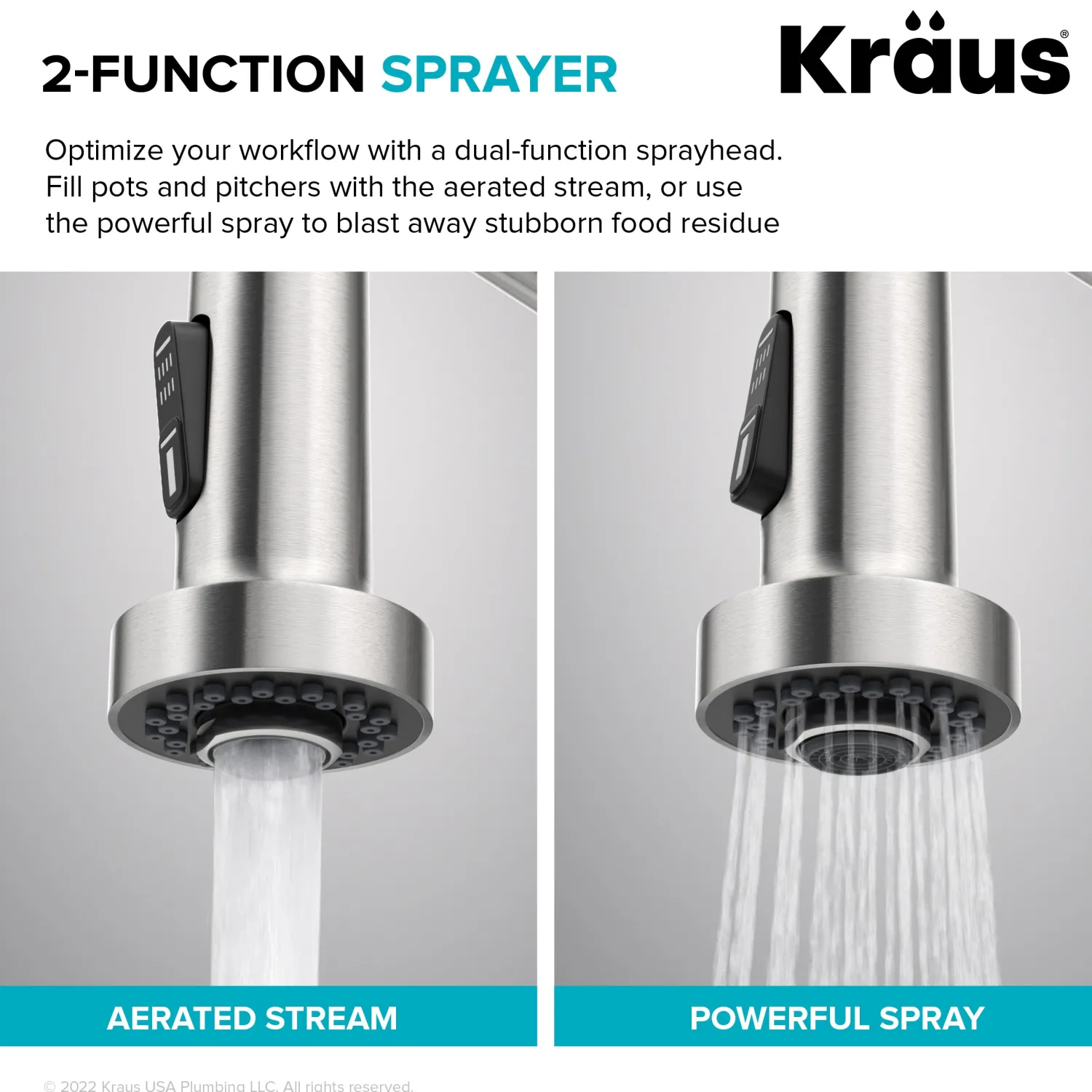 Best Bolden 18-Inch Commercial Kitchen Faucet with Pull-Down Sprayhead in Chrome Single Hole