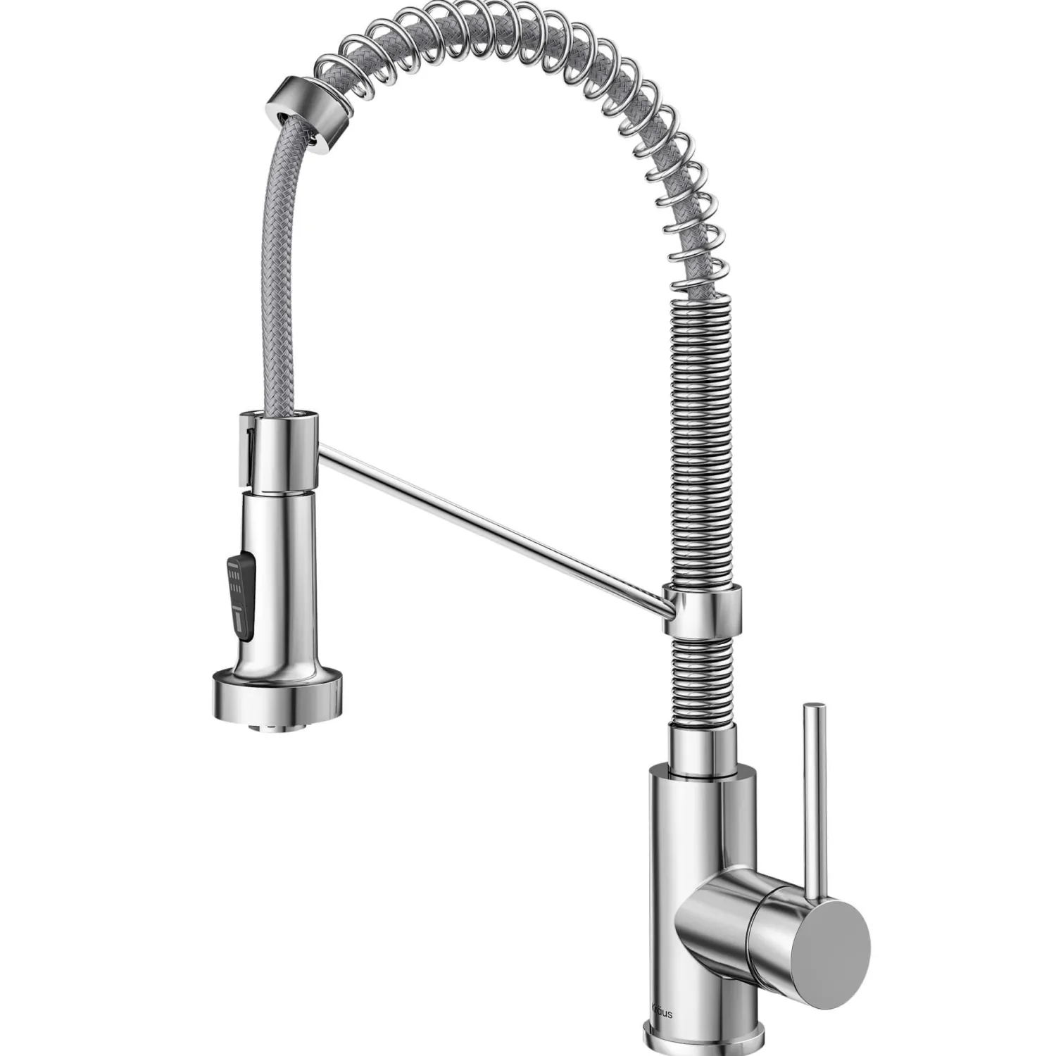 Best Bolden 18-Inch Commercial Kitchen Faucet with Pull-Down Sprayhead in Chrome Single Hole