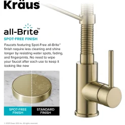 Outlet Bolden 18-Inch Commercial Kitchen Faucet with Pull-Down Sprayhead in Spot Free Antique Champagne Bronze Single Hole