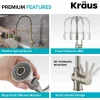 Online Britt Commercial Style Kitchen Faucet in Brushed Gold Single Hole