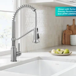 Clearance Britt Single Handle Pull Down Kitchen Faucet in Spot-Free Stainless Steel Single Hole