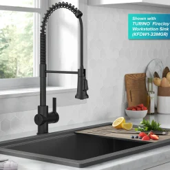 Britt Touchless Pull-Down Single Handle Faucet in Matte Black Touchless, Sensor And Tap Activated Kitchen Faucets|Single Hole