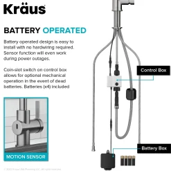 Britt Touchless Pull-Down Single Handle Faucet in Matte Black Touchless, Sensor And Tap Activated Kitchen Faucets|Single Hole