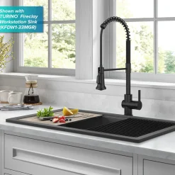 Britt Touchless Pull-Down Single Handle Faucet in Matte Black Touchless, Sensor And Tap Activated Kitchen Faucets|Single Hole