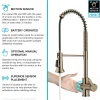 Hot Britt Touchless Pull-Down Single Handle Faucet in Spot Free Antique Champagne Bronze Touchless, Sensor And Tap Activated Kitchen Faucets|Single Hole