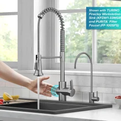 Best Britt Touchless Pull-Down Single Handle Faucet in Spot Free Stainless Steel Touchless, Sensor And Tap Activated Kitchen Faucets|Single Hole