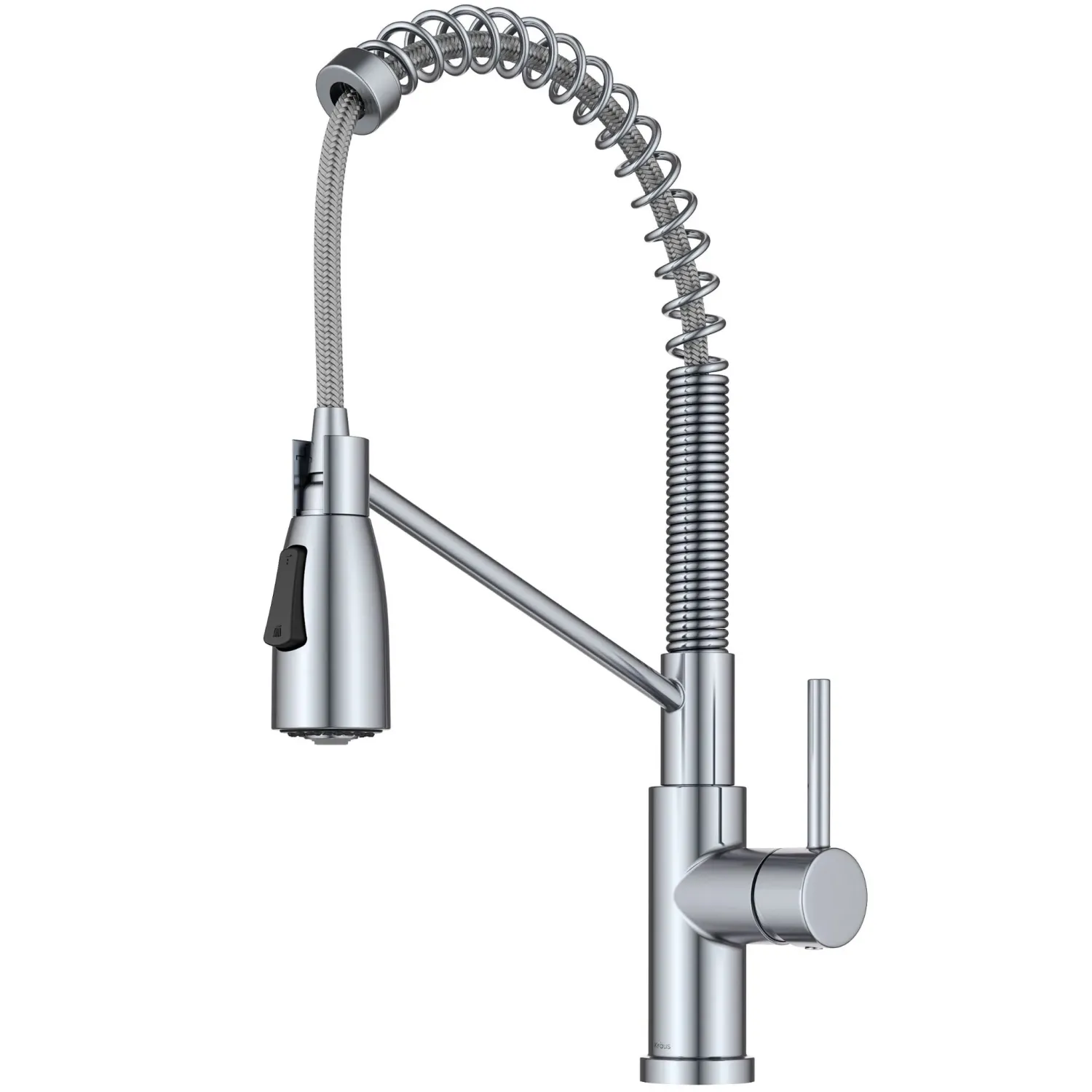 Outlet Coda Commercial StyleSingle Handle Pull Down Kitchen Faucet in Chrome Single Hole