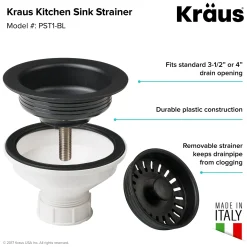 Hot Color Matched Kitchen Sink Strainer Sink Drains, Disposer Flanges & Air Gaps