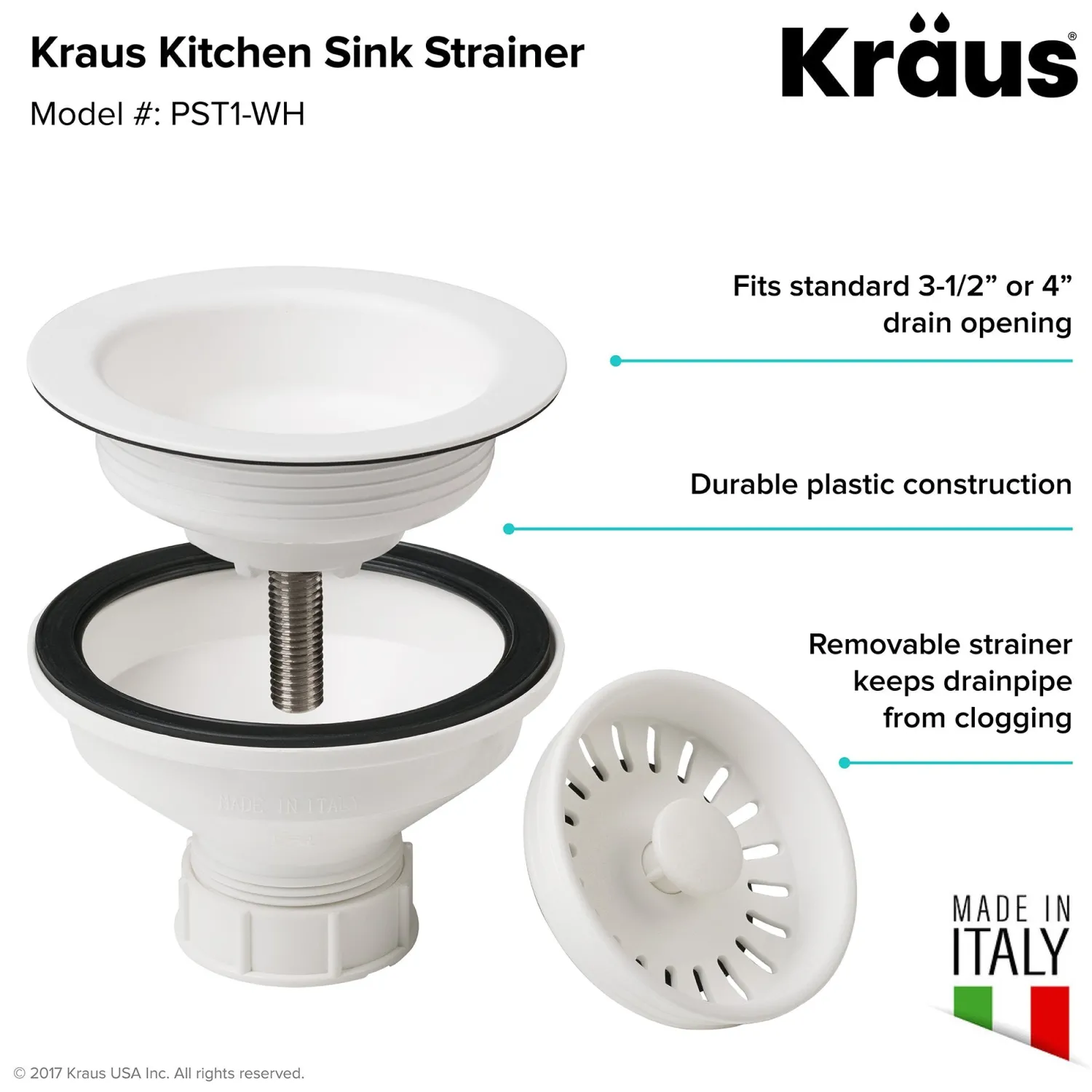 Hot Color Matched Kitchen Sink Strainer Sink Drains, Disposer Flanges & Air Gaps