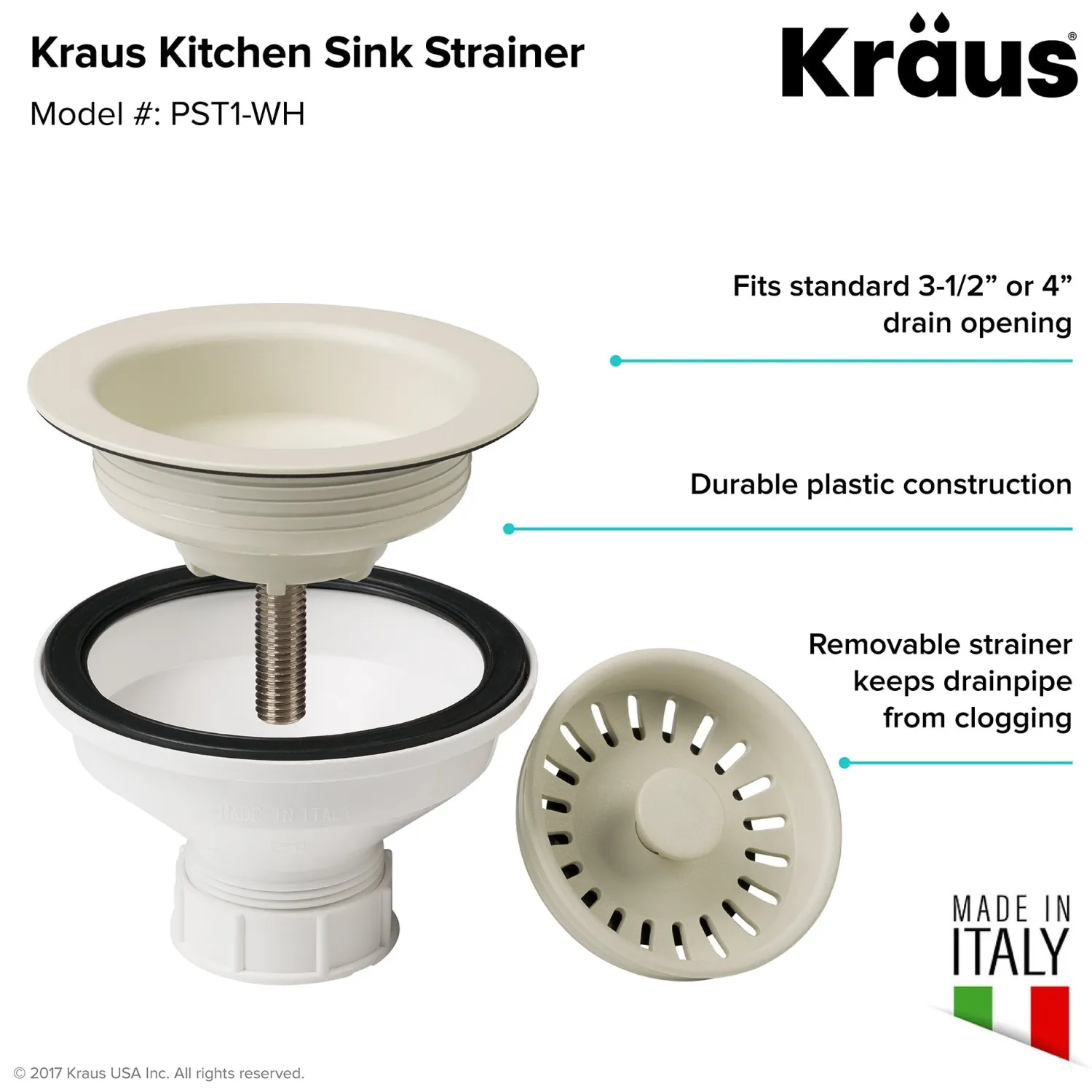 Hot Color Matched Kitchen Sink Strainer Sink Drains, Disposer Flanges & Air Gaps