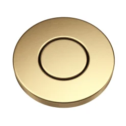 Sale Contemporary Flat Top Button Garbage Disposal Air Switch Kit in Brushed Brass Garbage Disposals & Parts