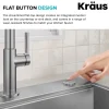 Discount Contemporary Flat Top Button Garbage Disposal Air Switch Kit in Spot-Free Stainless Garbage Disposals & Parts