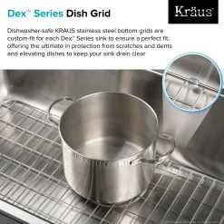 Dex Series 33-Inch Stainless Steel Kitchen Sink Bottom Grid with Soft Rubber Bumpers Bottom Grids