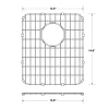 Outlet Dex Series 17 Inch Stainless Steel Kitchen Sink Bottom Grid with Soft Rubber Bumpers Bottom Grids