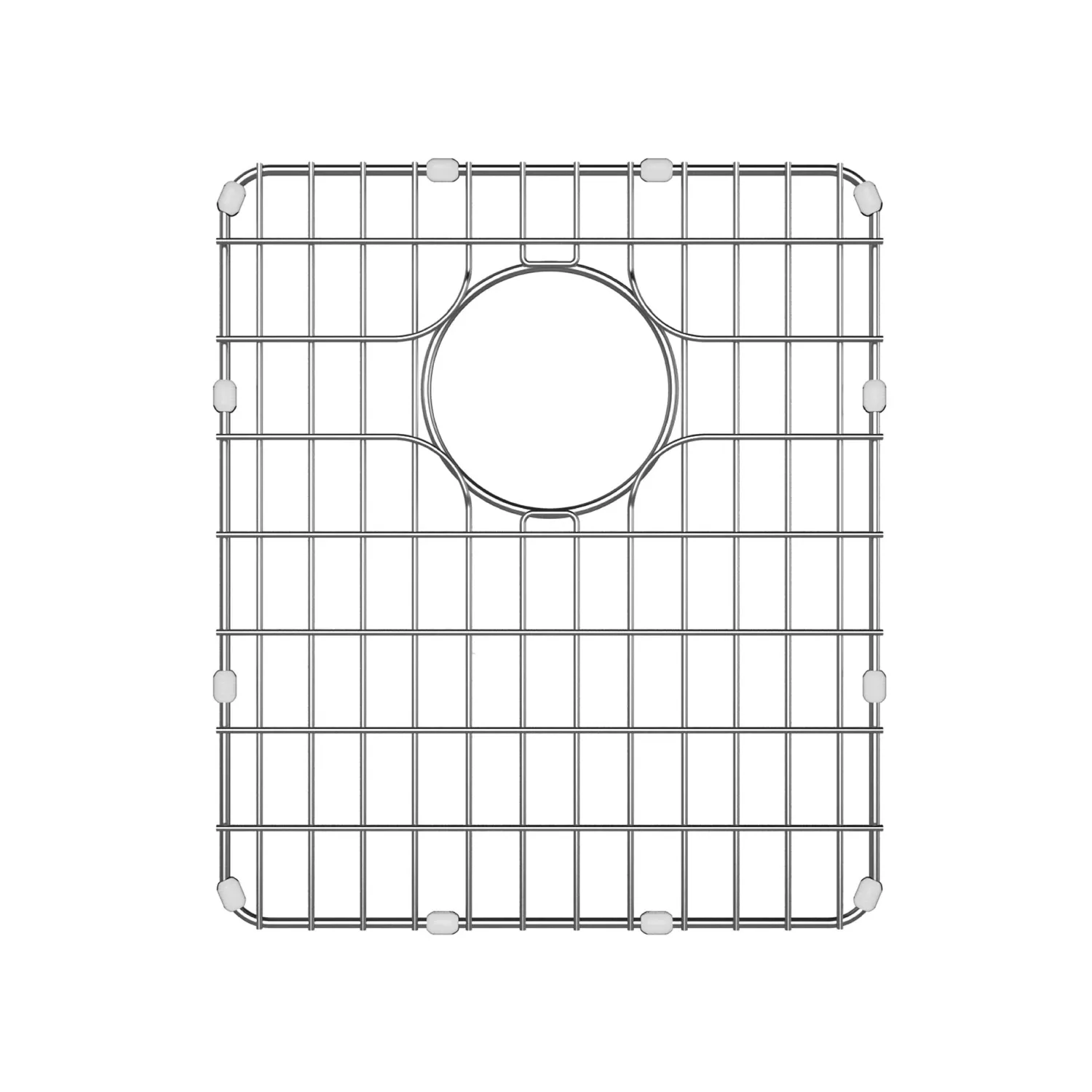 Outlet Dex Series 17 Inch Stainless Steel Kitchen Sink Bottom Grid with Soft Rubber Bumpers Bottom Grids