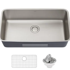 Best Dex 33" Undermount 16 Gauge Stainless Steel Kitchen Sink Stainless Steel Sinks|Single Bowl Sinks