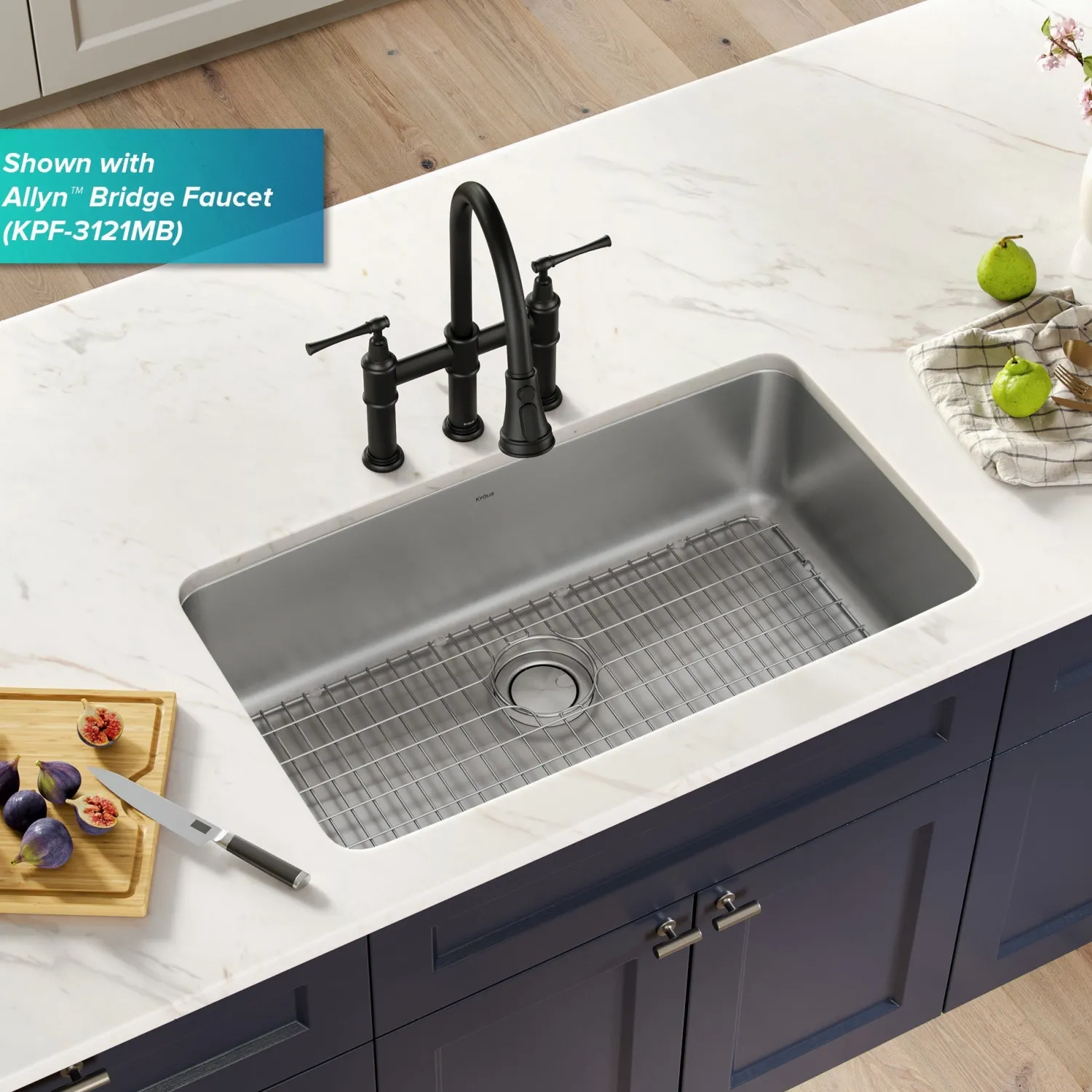 Best Dex 33" Undermount 16 Gauge Stainless Steel Kitchen Sink Stainless Steel Sinks|Single Bowl Sinks