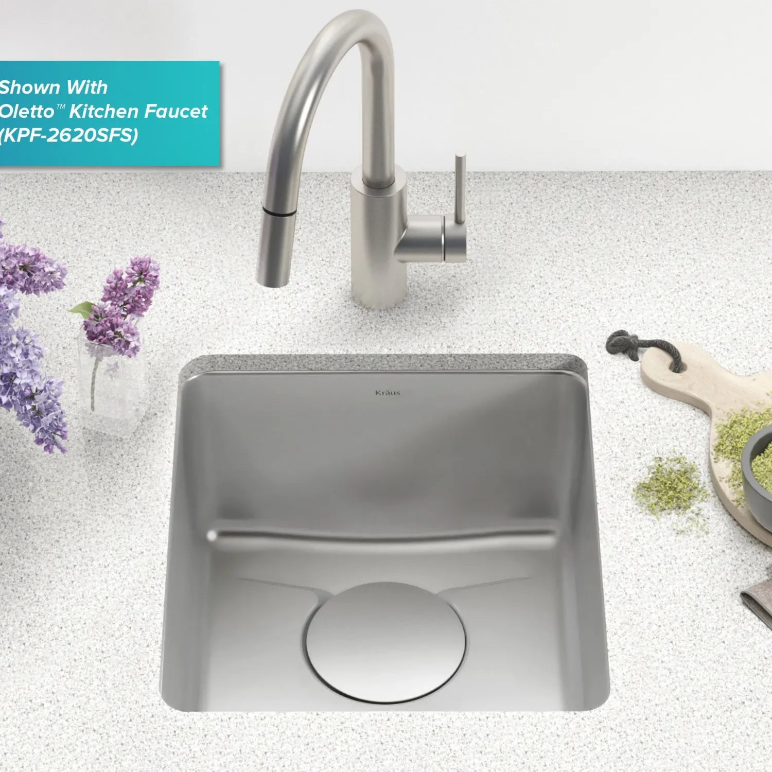 New Dex 17" Undermount16 Gauge Stainless Steel Kitchen Sink with VersiDrain Bar / Prep Sinks