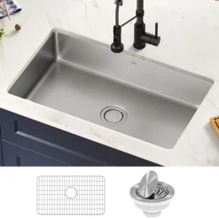 Hot Dex 32" Undermount 16 Gauge Stainless Steel Kitchen Sink Stainless Steel Sinks|Single Bowl Sinks