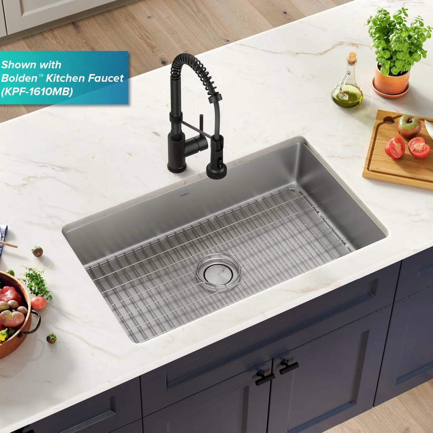 Hot Dex 32" Undermount 16 Gauge Stainless Steel Kitchen Sink Stainless Steel Sinks|Single Bowl Sinks