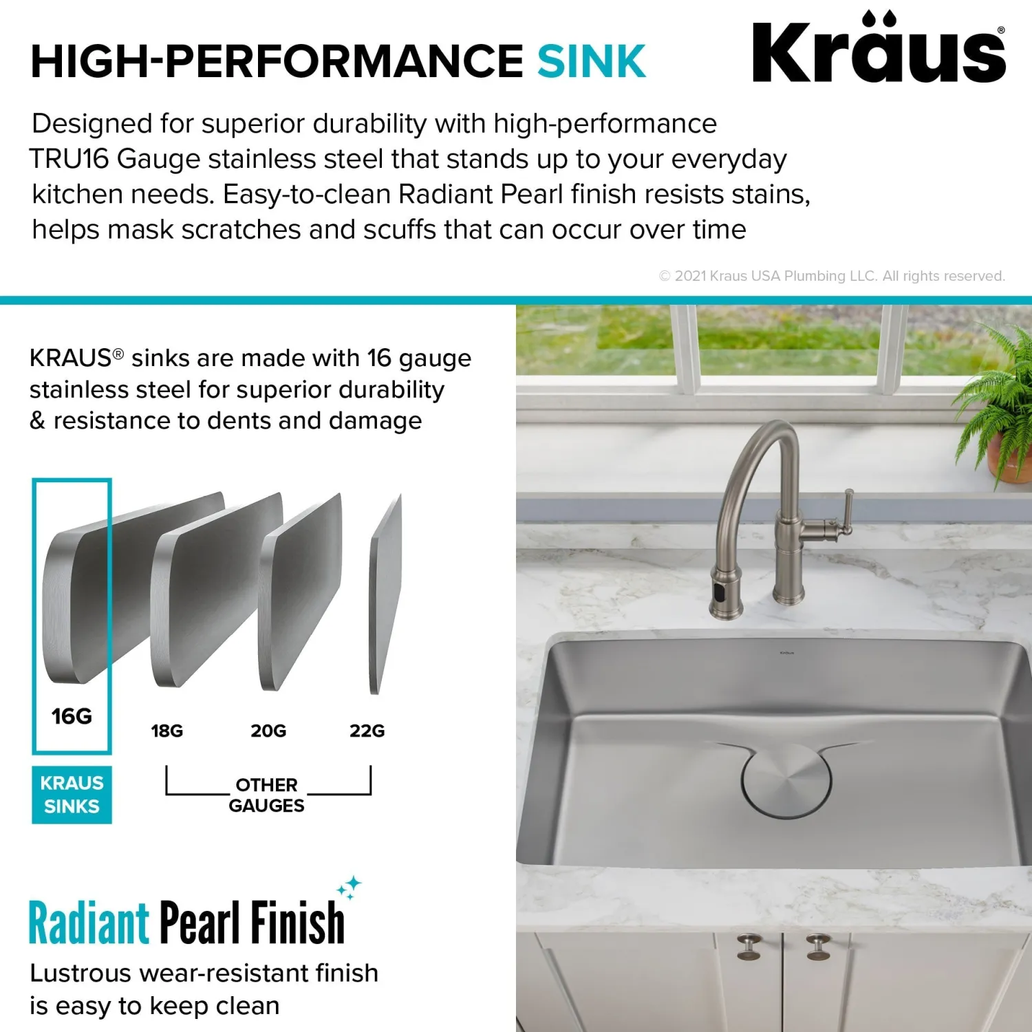 Outlet Dex 33" Undermount 16 Gauge Stainless Steel Kitchen Sink with VersiDrain Stainless Steel Sinks|Single Bowl Sinks