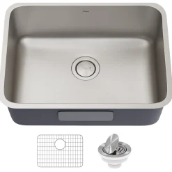 Online Dex 25" Undermount 16 Gauge Stainless Steel Kitchen Sink Stainless Steel Sinks|Single Bowl Sinks