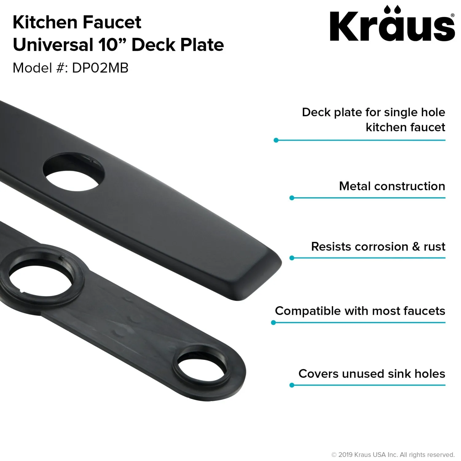 Discount DP02 Deck Plate for Kitchen Faucet Escutcheon / Deck Plates