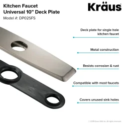 Discount DP02 Deck Plate for Kitchen Faucet Escutcheon / Deck Plates