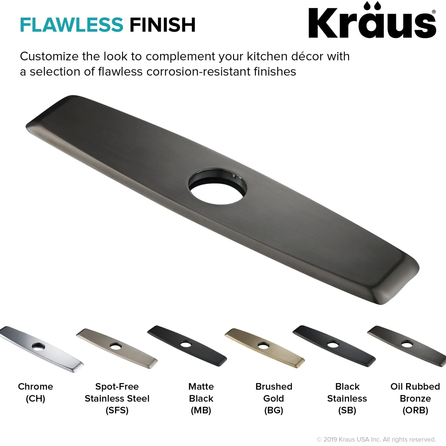 New DP02 Deck Plate for Kitchen Faucet Escutcheon / Deck Plates