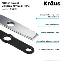 New DP02 Deck Plate for Kitchen Faucet Escutcheon / Deck Plates