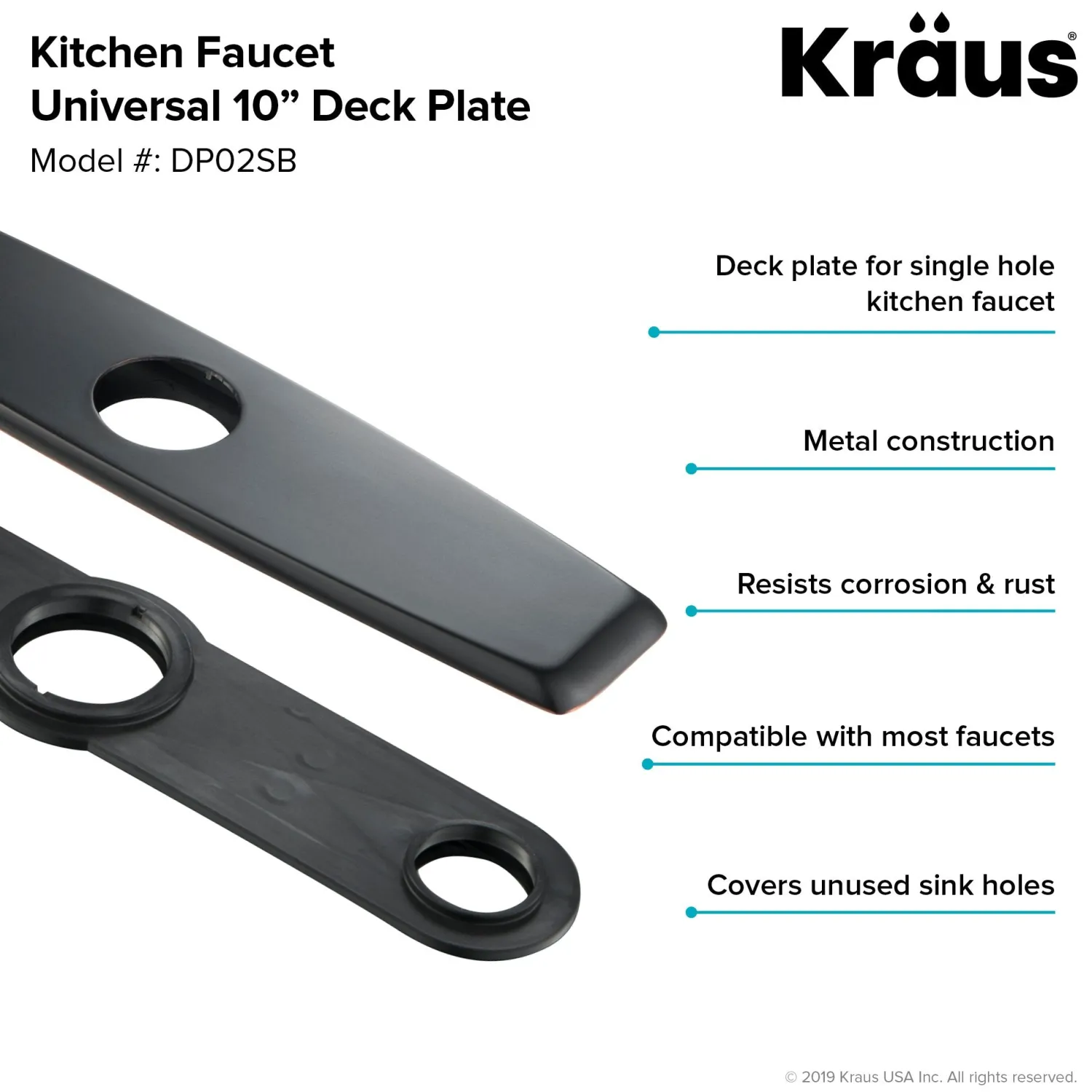 Clearance DP02 Deck Plate for Kitchen Faucet Escutcheon / Deck Plates