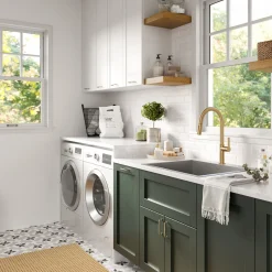 25" Drop-in 16 Gauge Stainless Steel Laundry Utility Sink Drop-In / Top Mount Sinks|Stainless Steel Sinks